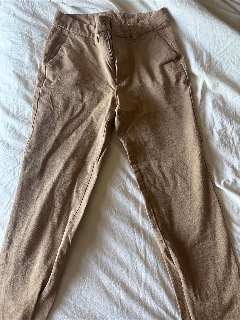 GAP Ankle Cropped Chinos in Light Brown
